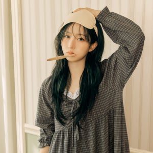 [도씨x해원 PICK] 실크핏 더스트 레이스 원피스 파자마 홈웨어