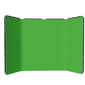 대형 녹색 스크린 배경 라이브 가림막 방송 휴대용 유튜브 촬영 4m 스크린형 그린스크린 거치대 4mx2.4m