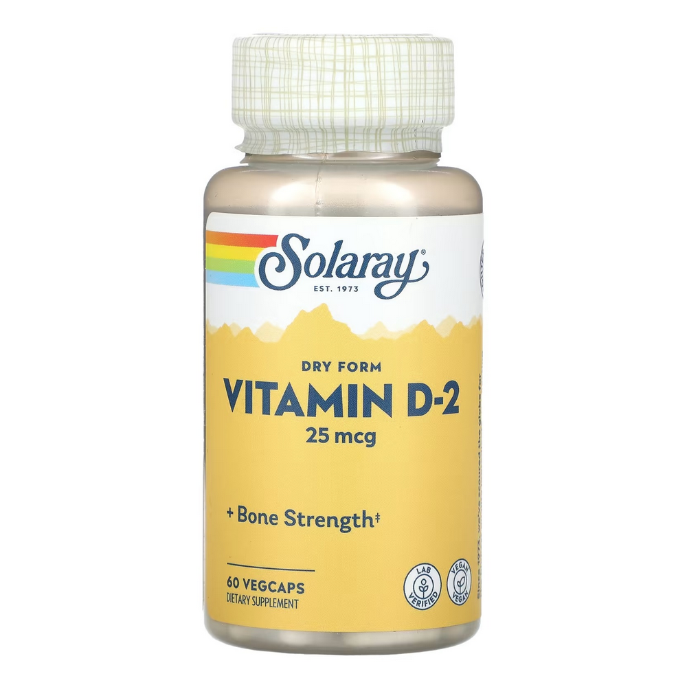 솔라레이 드라이 폼 <b>비타민D2</b> 25mcg 60베지캡스
