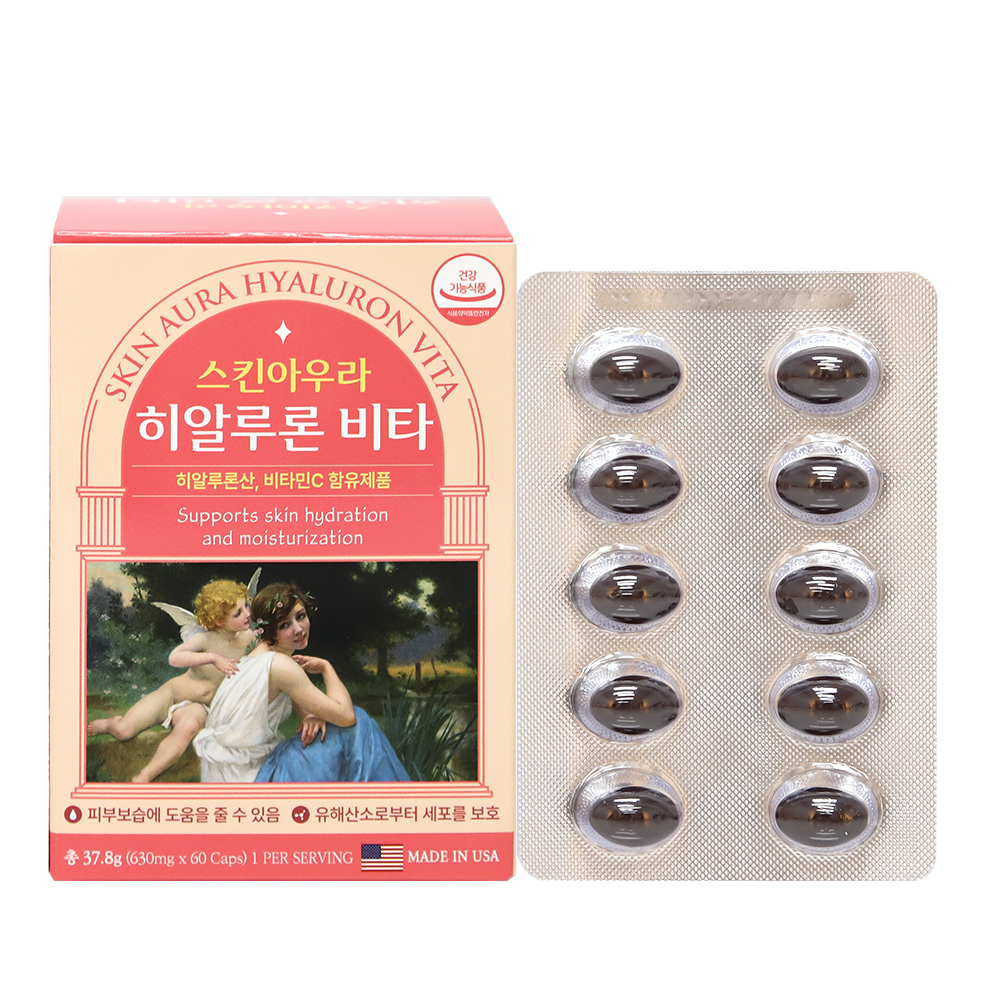 <b>스킨</b>아우라 히알루론비타 630mg x 60캡슐