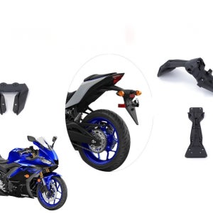 야마하 호환 R3/R25/MT-03/25 튜닝 리어 펜더 머드가드 플레이트 번호판 브래킷 2015-2024 ML223(세트)