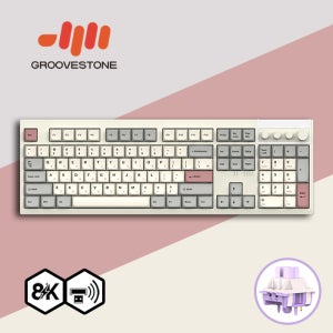 그루브스톤 GV10M 8K 수제윤활 무선 기계식키보드 라이트P, 저소음밀키축, 45g
