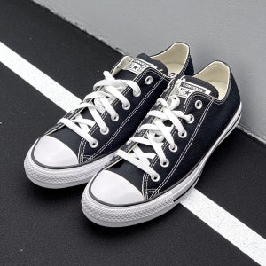 컨버스 운동화 척테일러 올스타 코어 로우 블랙 캔버스화 M9166C