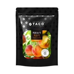 타코 제로슈가 복숭아 아이스티 1kg, 12개