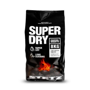 스테츠 슈퍼 드라이 차콜 브리켓 8kg 캠핑 펜션 업소 고기 구이용 코코넛 야자 바베큐숯