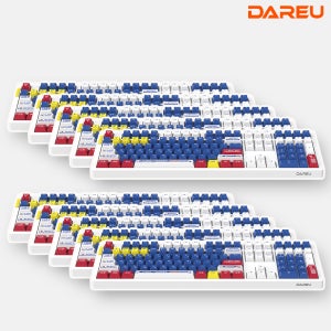 [PC방] 다얼유 EK108RT 2세대 방수 래피드 트리거 풀배열 자석축 키보드 10개 세트 메카블루