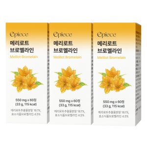 에피스 메리로트 브로멜라인 60정, 3개