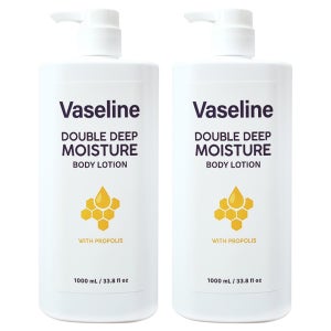 바세린바디로션 프로폴리스 더블 딥 모이스춰 1000ml 대용량 고보습 바디 로션 2개