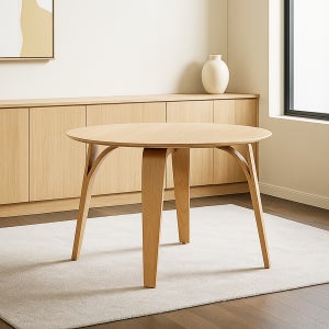 세렌디아 다이닝 600 2인 원형 테이블 플라이우드 카페테이블 식당 업소용 인테리어