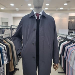 바쏘옴므 25F/W 챠콜그레이 헝가리 구스 다운 경량 트렌치 코트 WSZ3CC04-5