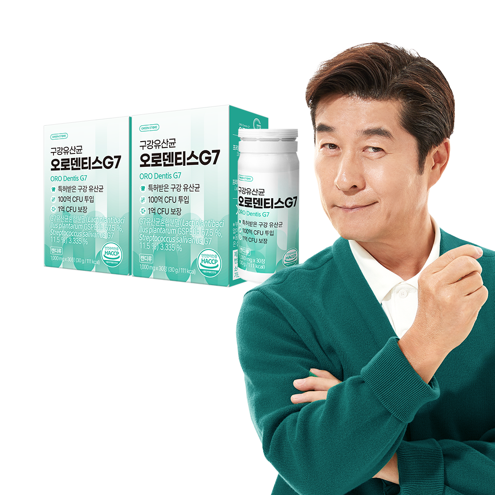 <b>그린스토어</b> 구강유산균 오로덴티스 G7 30정, 2개