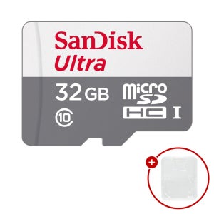 샌디스크 마이크로 SD카드 울트라 QUNR 핸드폰 메모리카드 +보관케이스 32GB