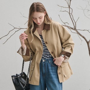 [슬로우롤리][8차] 여성 가을 자켓 Cotton half work jacket