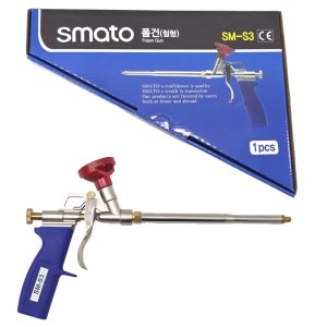 우레탄폼건 폼건 SM-S3 폼총 단열재시공 작업 스마토 폼본드 건용폼 방화폼 메탈