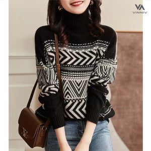 [비니브] 봄가을겨울 지그재그 패턴니트 1+1 2종 이월상품 파격가