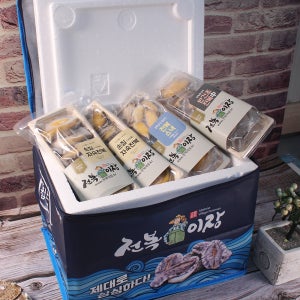 손질자숙전복선물세트 명품 완도전복직거래 냉동 국산