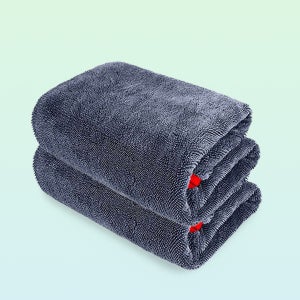 퓨어스타 트위스트 드라잉타월 물기제거 세차드라잉 극세사 수건 L(대형), 2개