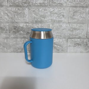 타파웨어 스텐 에코 보냉 머그 400ML 피콕블루 휴대용 가정 사무실 캠핑컵 텀블러