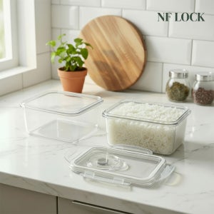 NF LOCK 엔에프락 트라이탄 직사각 참숯 밥팩 540ml