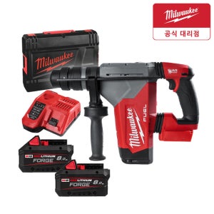 밀워키 M18 FHP-802X 충전 로터리 함마드릴 8.0Ah 고출력 포지 배터리 2개