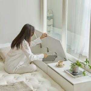 아씨방가구 베라 긴벤치 거실 수납 벤치 의자 1200