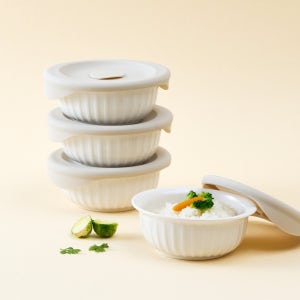[N단독상품] 바로한끼 도자기 밥용기 아이보리 250ml 4P