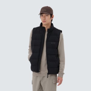 [스노우피크 어패럴] 랜드에어 스탠드넥 경량 다운 베스트 Black (S25WMGDV40)
