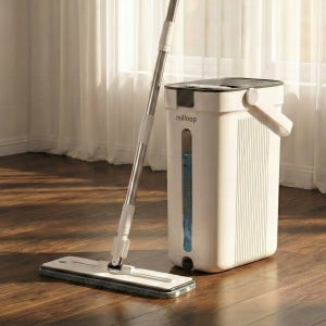 milloop 새물싹싹 자동세척 밀대걸레 노터치 극세사 가정용 사무실 업소용 청소밀대