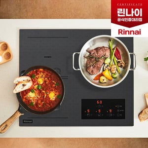 린나이 3구 하이브리드 RBE-IR322AN 전기 레인지 2구인덕션, 1구하이라이트 린나이공식대리점