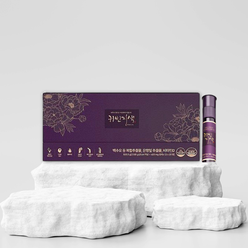 귀빈지색 여성 갱년기 케어 <b>백수오</b>등<b>복합추출물</b> 중년 6중 케어 30병