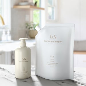 L&N 비아르주방세제 본품600mlX1개+리필1000mlX1개 총1.6L 대용량 젖병 유아식기 과일 야채 세정제