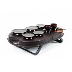 휴대용 산소 성묘제기세트 오리목밤색제기12p