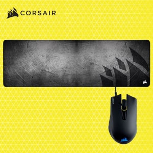 커세어 HARPOON PRO RGB 유선게이밍마우스 + MM300 PRO EXTEND 마우스패드