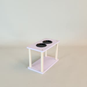 크레스티드게코 파충류 도마뱀 먹이그릇데크 화이트