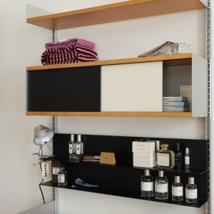 시스템 선반 002벽걸이 캐비닛 컬러블록 수납장 슬라이딩 도어 A