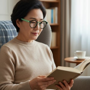 노안 안경 고급스러운 돋보기 안경테 가벼운 확대경 안네발렌틴 포에버 느낌