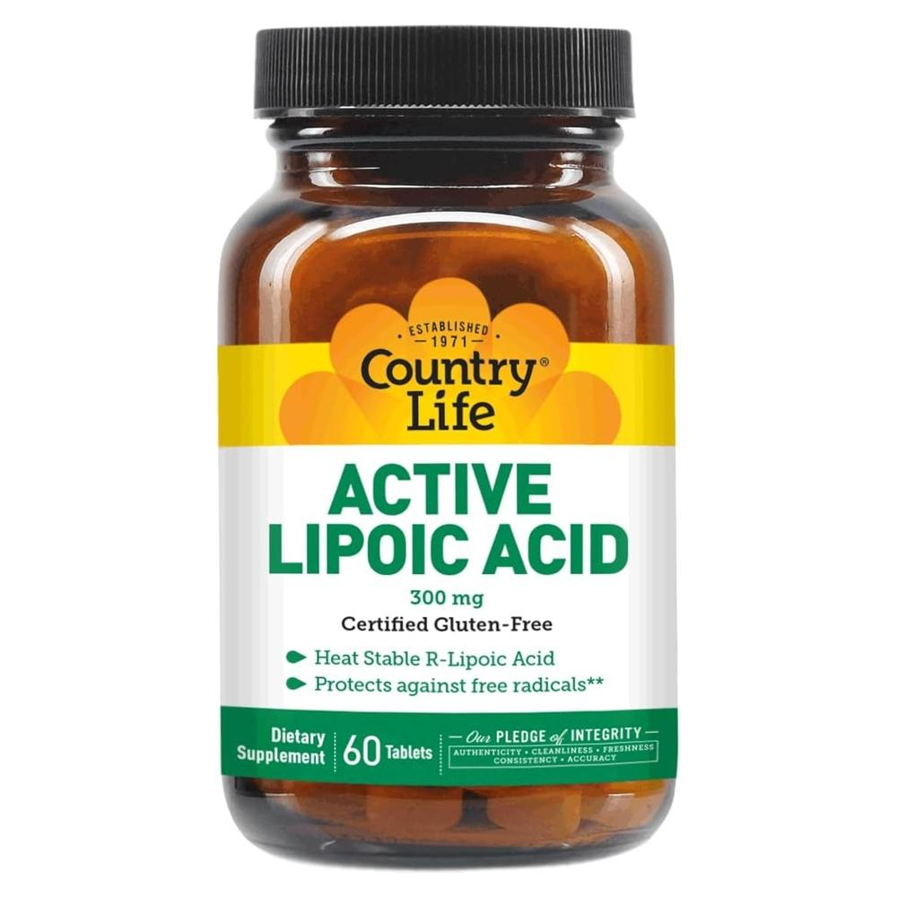 <b>컨트리 라이프 알파리포산</b> Alpha Lipoic Acid 300mg 60 정 1팩D