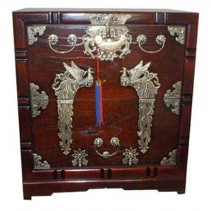 Dailyhome 오동나무 봉황제기함 전통 제수용품 제기세트 보관함