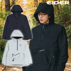 아이더 아노락 자켓 봄 가을 간절기 아웃도어 기능성 남성 후드 반집업 바람막이