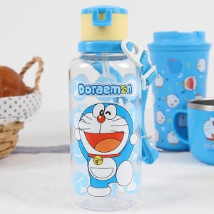 도라에몽 트라이탄 빨대 목걸이 물통 380ml