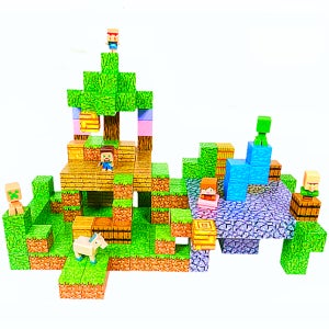 자석블럭 마인크래프트 블록 어린이 퍼즐 장난감 교구 216PCS