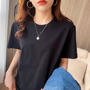 남여공용 반팔 빅사이즈 커스텀 면티셔츠 커플티셔츠