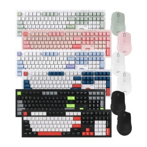 지클릭커 오피스프로 WMK50 무소음 무선 블루투스 키보드 마우스 세트 108키 사무실