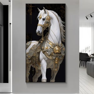 성공적인 인테리어 그림 말 그림의 대형 조명 고급 현관 홀 벽걸이 분위기 복도 통로 액자