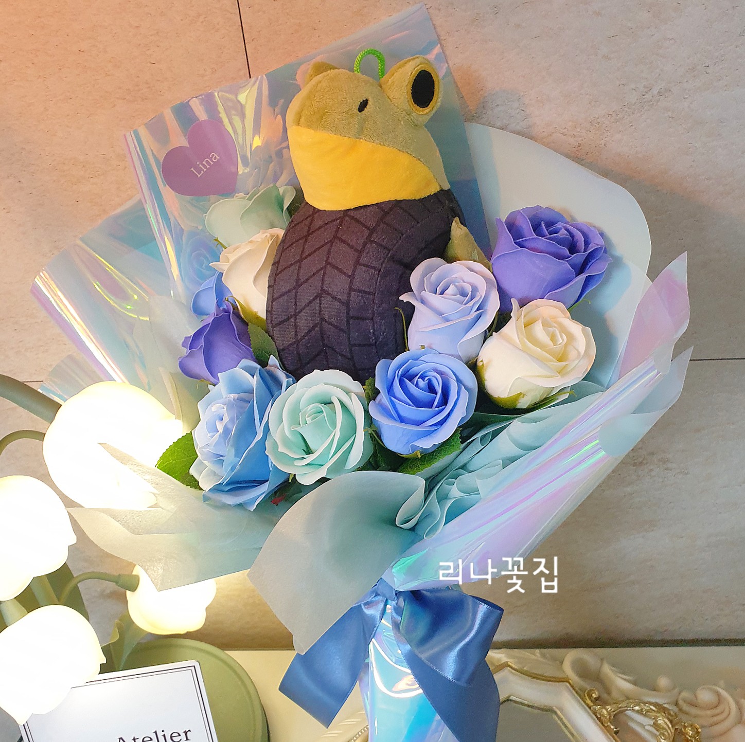 이탈리안브레인롯 인형 보네카 암발라부 개구리 졸업 콩쿨 재롱잔치 남자아이꽃다발