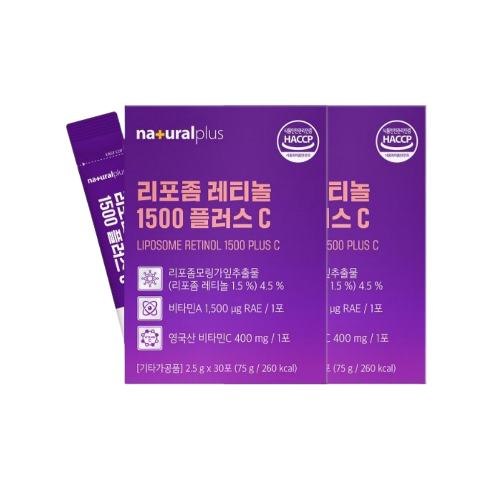 리포좀 레티놀 <b>비타민</b>A <b>비타민C</b> 30포, 2개