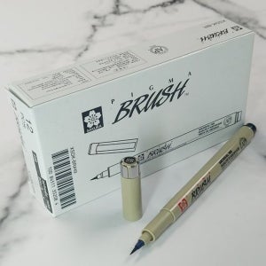 마이크로 팁 브러쉬 블랙 12입 세트 1다스 펜형 아트 재료