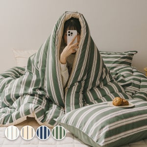 바자르 윈터빌리지 먼지없는 극세사 양면 겨울 차렵이불 SS