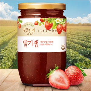 복음자리 딸기잼 국산 딸기쨈 생딸기 선물용 잼 640g, 3개