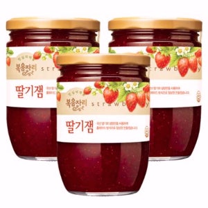 복음자리 딸기잼 국산 딸기쨈 생딸기 선물용 잼 500g, 3개